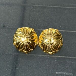 CHANEL 24K GOLD PLATED EARRINGS